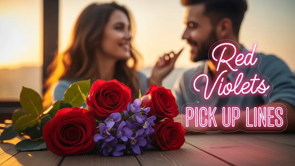 Red Violets Pick Up Lines