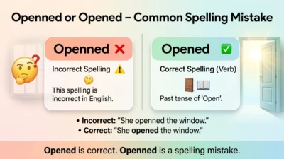 Openned or Opened