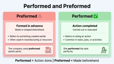 Performed vs Preformed