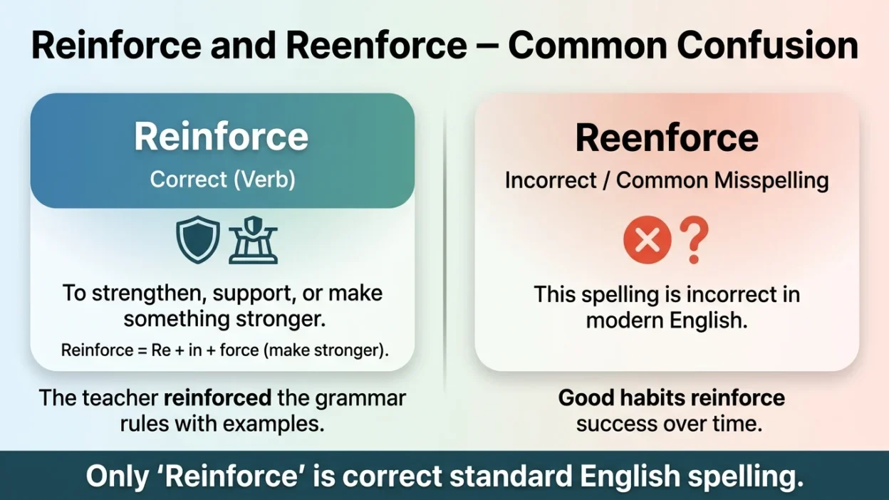 Reinforce vs Reenforce