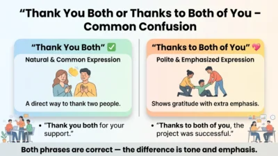 Thank You Both or Thanks to Both of You