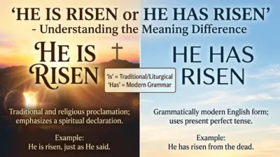 He Is Risen or He Has Risen