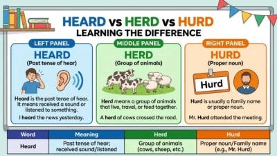 Heard vs Herd vs Hurd