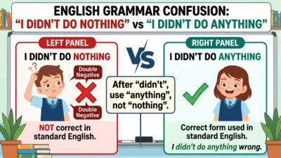 I Didn’t Do Nothing or I Didn’t Do Anything