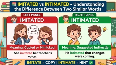 Imitated vs Intimated