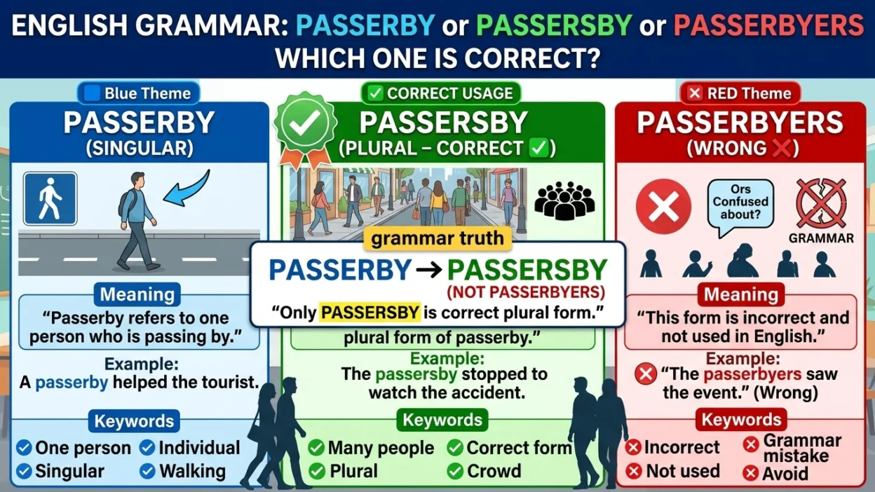 Passerbyers or Passersby or Passerby
