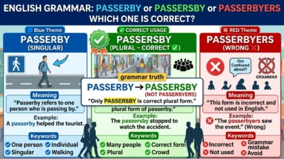 Passerbyers or Passersby or Passerby
