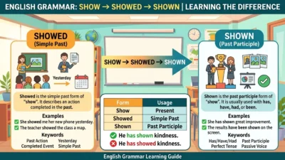 Shown vs Showed