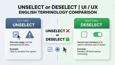 Unselect or Deselect